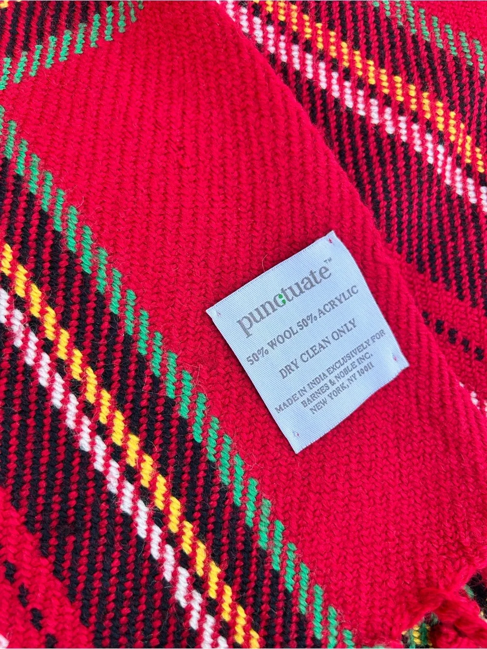 Red Plaid Throw Blanket